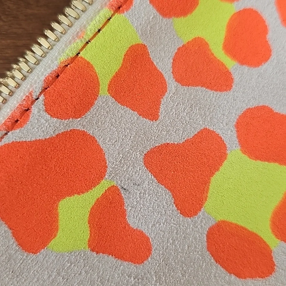 Clare V Neon Leopard Foldover Clutch With Tabs And Added Strap - Picture 6 of 6